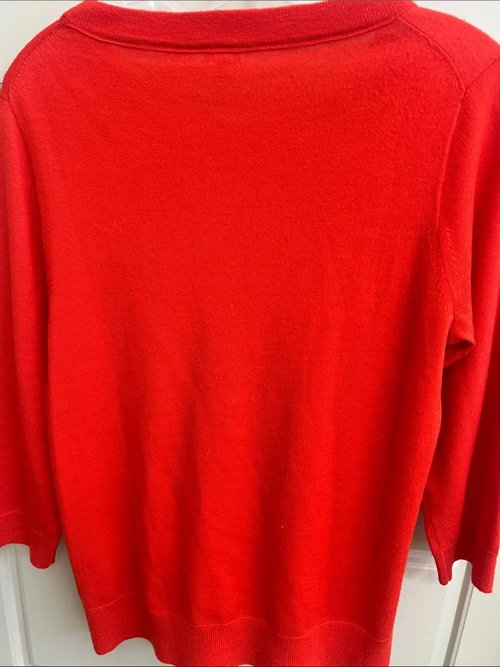 J. Crew Scoop neck Knit  Lightweight 100% merino wool tunic sweater Sz M preppy
